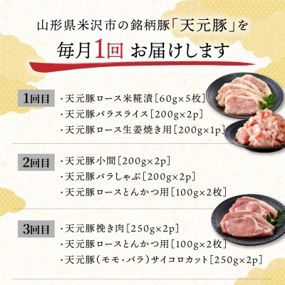 【8ヶ月定期便】 豚肉 天元豚 食べ比べ 全8回