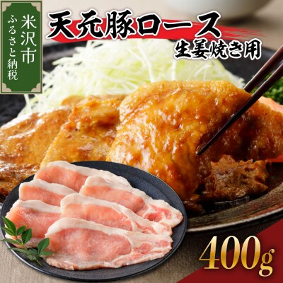 天元豚　ロース生姜焼き用　400g