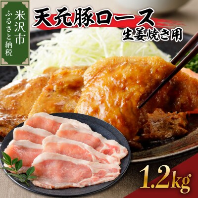 天元豚　ロース生姜焼き用　1.2kg