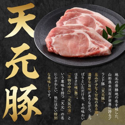 豚肉 天元豚 ロース 焼肉用 1.2kg ( 300g × 4パック )