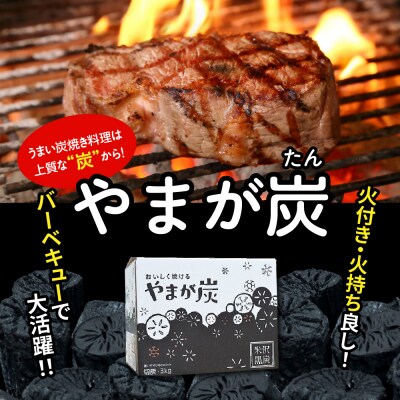 やまが炭 3kg 米沢産 なら炭3kg/箱×1箱