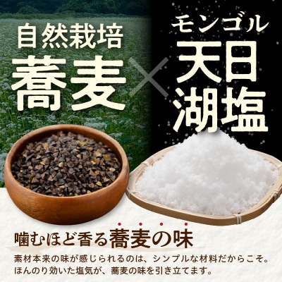 スナック菓子 塩蕎麦 バリボリ 40g×5袋 計200g 自然栽培 そば 使用 しお味