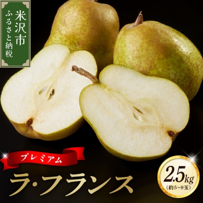 《先行受付》【令和7年産】プレミアム ラ・フランス 2.5kg〔2025年11月中旬頃～お届け 〕