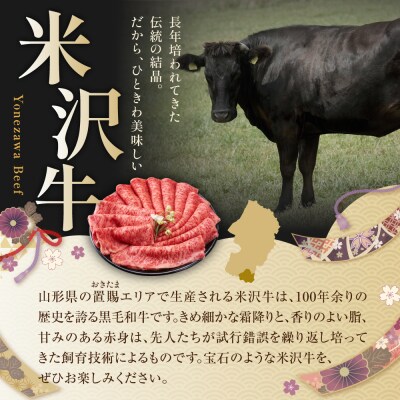 【 冷蔵 】 米沢牛ステーキ (サーロイン・ヒレ・モモ)   3種食べ比べ セット　150g×各2枚