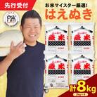 【 令和7年産 】 はえぬき 計8kg ( 2kg×4袋 ) お米マイスター厳選米 2025年産