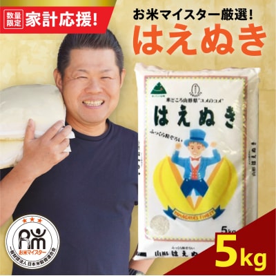 令和7年産 はえぬき 5kg ( 5kg × 1袋 ) 精米