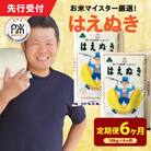 【 6ヶ月定期便 / 令和7年産 】 はえぬき 計10kg/月 ( 1回配送 5kg×2袋 )