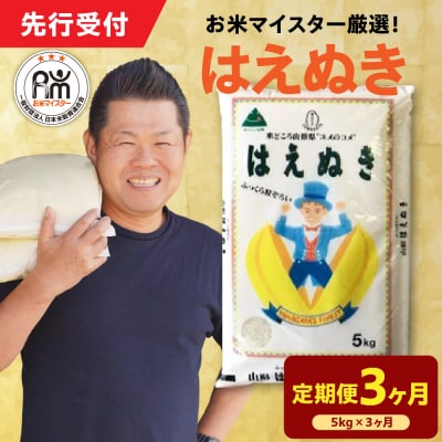  【 3ヶ月定期便 / 令和7年産】 はえぬき5kg
