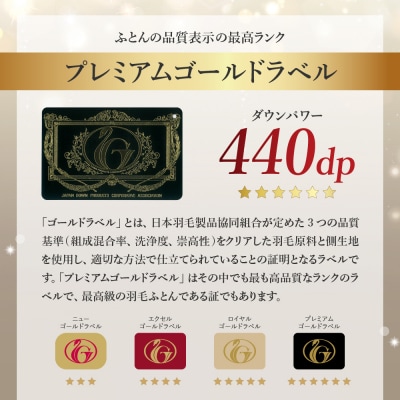 羽毛移動防止特殊構造 ポーランド産ホワイトグースダウン95% 羽毛増量高級掛け布団 ダブル ブルー