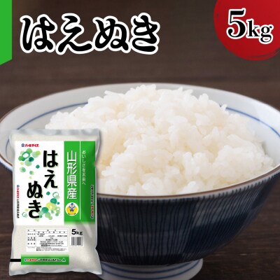 【令和7年産】 新米 山形県産 はえぬき 5kg
