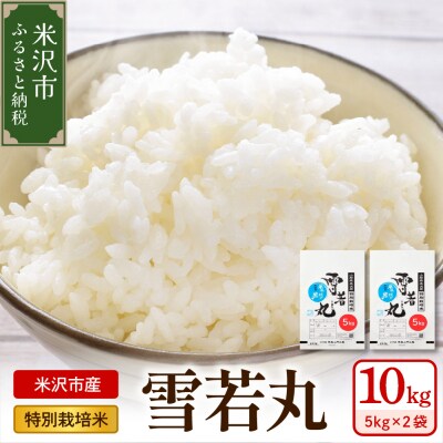 令和7年産 特別栽培米 雪若丸 10kg ( 5kg×2袋 )