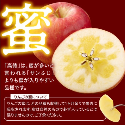 【先行受付】 令和8年産 高徳 りんご 秀以上 約1.8kg 6玉 ～ 12玉