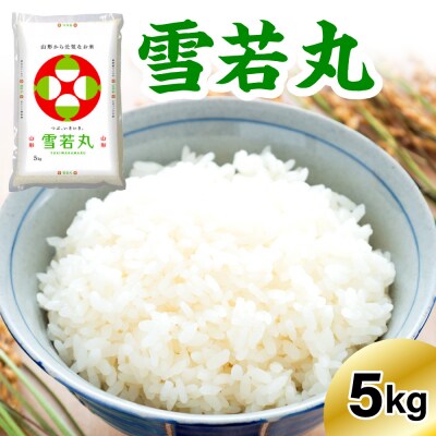  《先行予約》※2027年1月発送分※ 【令和8年産】 雪若丸  5kg 〔精米〕