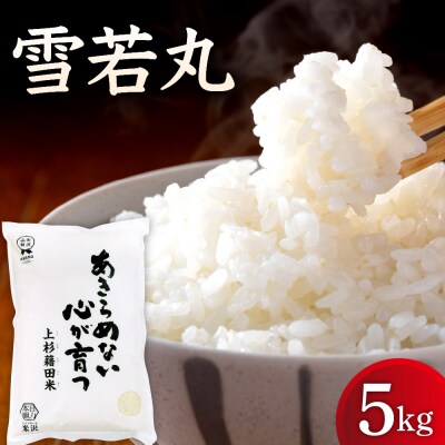 【先行予約】令和8年産 雪若丸 5kg ( 5kg × 1袋 ) 山形県米沢市