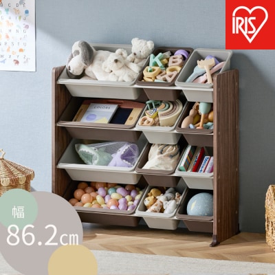 ☆リニューアル☆キッズトイハウスラック KTHR-412R ウォールナット 引き出し 4段 