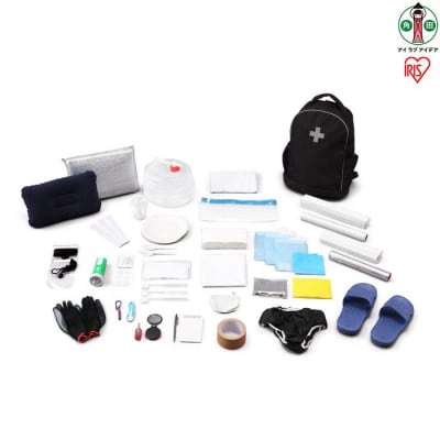 防災リュックセット 33点 BRS-33 ブラック