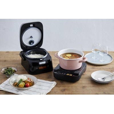 分離式量り炊きIHジャー炊飯器3合 RC-IM30-B ブラック