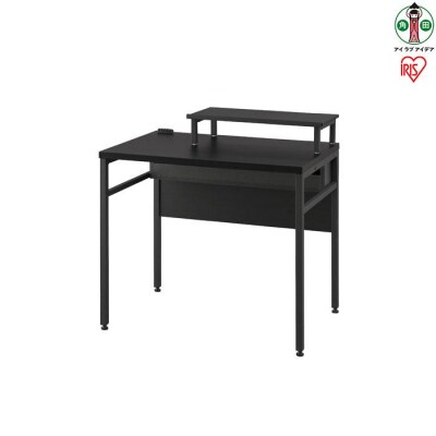 ケーブル収納デスク モニター台付 CSD-800M ブラック/ブラック