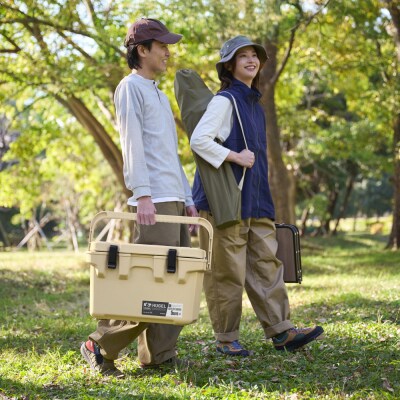 ☆リニューアル☆クーラーボックス 20L TC-20R ベージュ HUGEL アイリスオーヤマ 