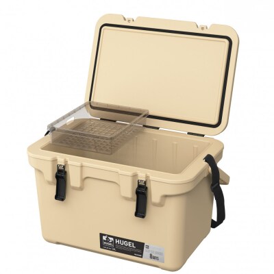 ☆リニューアル☆クーラーボックス 40L TC-40R ベージュ HUGEL アイリスオーヤマ 