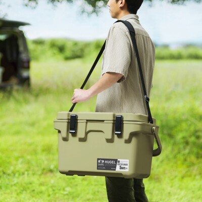 ☆リニューアル☆クーラーボックス 20L TC-20R カーキ HUGEL アイリスオーヤマ 