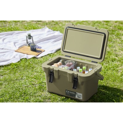 ☆リニューアル☆クーラーボックス 20L TC-20R カーキ HUGEL アイリスオーヤマ 