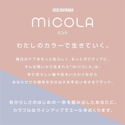 MiCOLA (ミコラ)イオンドライヤーHDR-M201-Hダークグレー