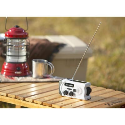 手回し充電ラジオライトJTL-29ホワイト