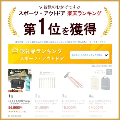 HUGEL　真空断熱クーラーボックス　20LVITC-20チャコールグレー