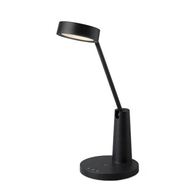 LEDデスクライトQi充電シリーズ平置きタイプ調光調色　LDL-QF02DL-B　ブラック