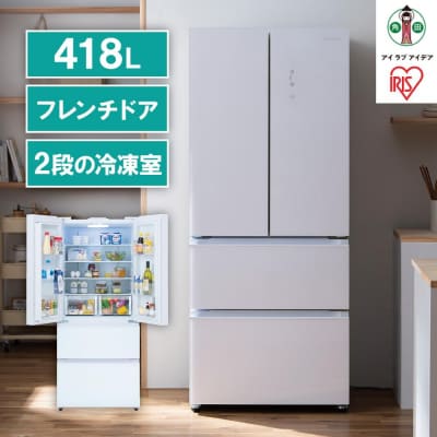 冷蔵庫　冷凍冷蔵庫 418LIRGN-42A-Wホワイト