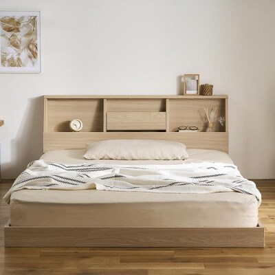 ベッド　フロアベッド FBF-SD セミダブル　ナチュラル