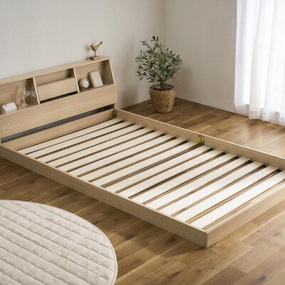 ベッド　フロアベッド FBF-SD セミダブル　ナチュラル