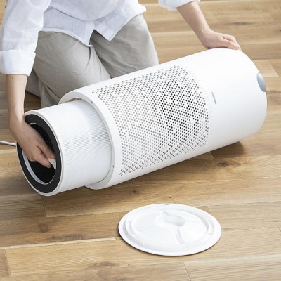 空気清浄機 30畳(円柱型)　　AAP-S60B-W　ホワイト　アイリスオーヤマ