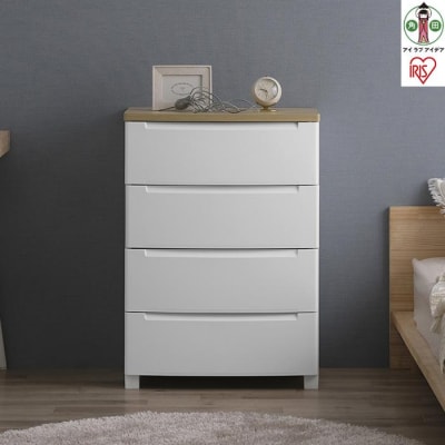 チェスト　ウッドトップノックダウンチェスト KDMG-564WT ホワイト