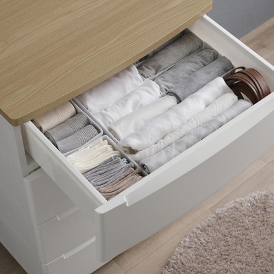 チェスト　ウッドトップノックダウンチェスト KDMG-564WT ホワイト