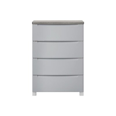 チェスト　ウッドトップノックダウンチェスト KDMG-564WT ライトグレー