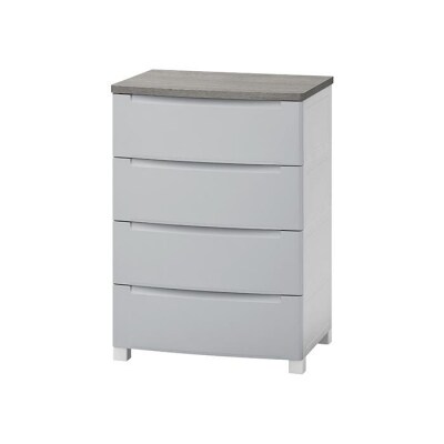 チェスト　ウッドトップノックダウンチェスト KDMG-564WT ライトグレー