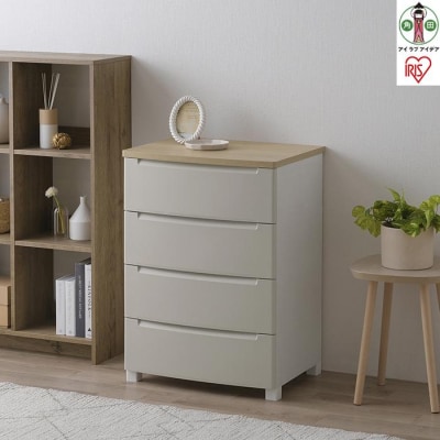 チェスト　ウッドトップノックダウンチェスト KDMG-564WT ベージュ