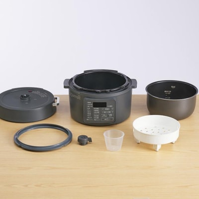 電気圧力鍋 3L PC-MB3-Hグレー アイリスオーヤマ レシピブック付き圧力鍋 簡単調理