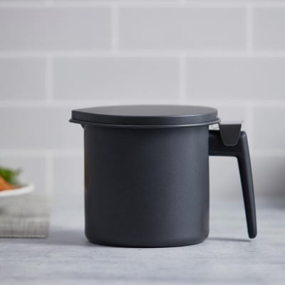 オイルポット　活性炭オイルポット　800ml　カートリッジ1個付　H-OP800　ブラック