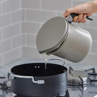 オイルポット　活性炭オイルポット　800ml　カートリッジ1個付　H-OP800　グレー