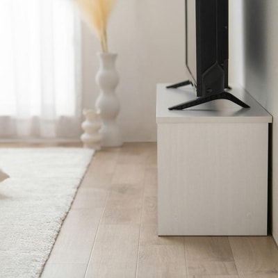 テレビ台　AVボード　ボックスタイプBAB-110Rオフホワイト
