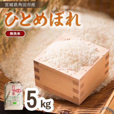 【令和6年産】無洗米 ひとめぼれ5kg×1　みやぎの米　コメ