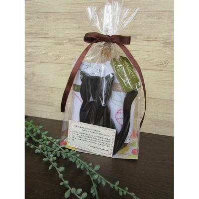 キッチンペーパーホルダー(1個)と花ふきん(2枚)セット