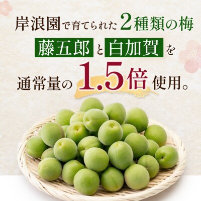 【宮城県角田市の梅酒】岸浪園の梅酒　青梅　1,800ml×1本