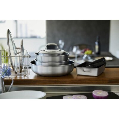 フライパンセット ダイヤモンドグレイス　10点セット　DG-S10S　シルバー