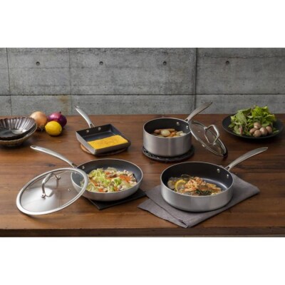 フライパンセット ダイヤモンドグレイス　6点セット　DG-SE6　シルバー