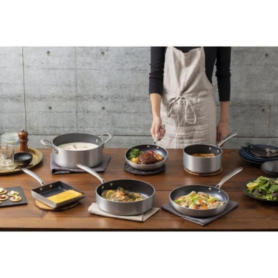 フライパンセット ダイヤモンドグレイス　10点セット　DG-SE10　シルバー