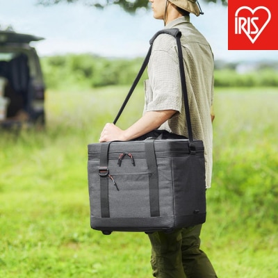 クーラーボックス HUGEL　エアロゲルソフトクーラーボックス AGSC-25C チャコールグレー